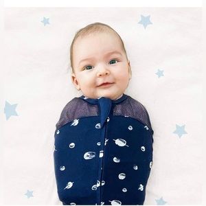 Happiest Baby Sleepea 5-Second Swaddle- 100% Organic Cotton Baby Swaddle Blanket